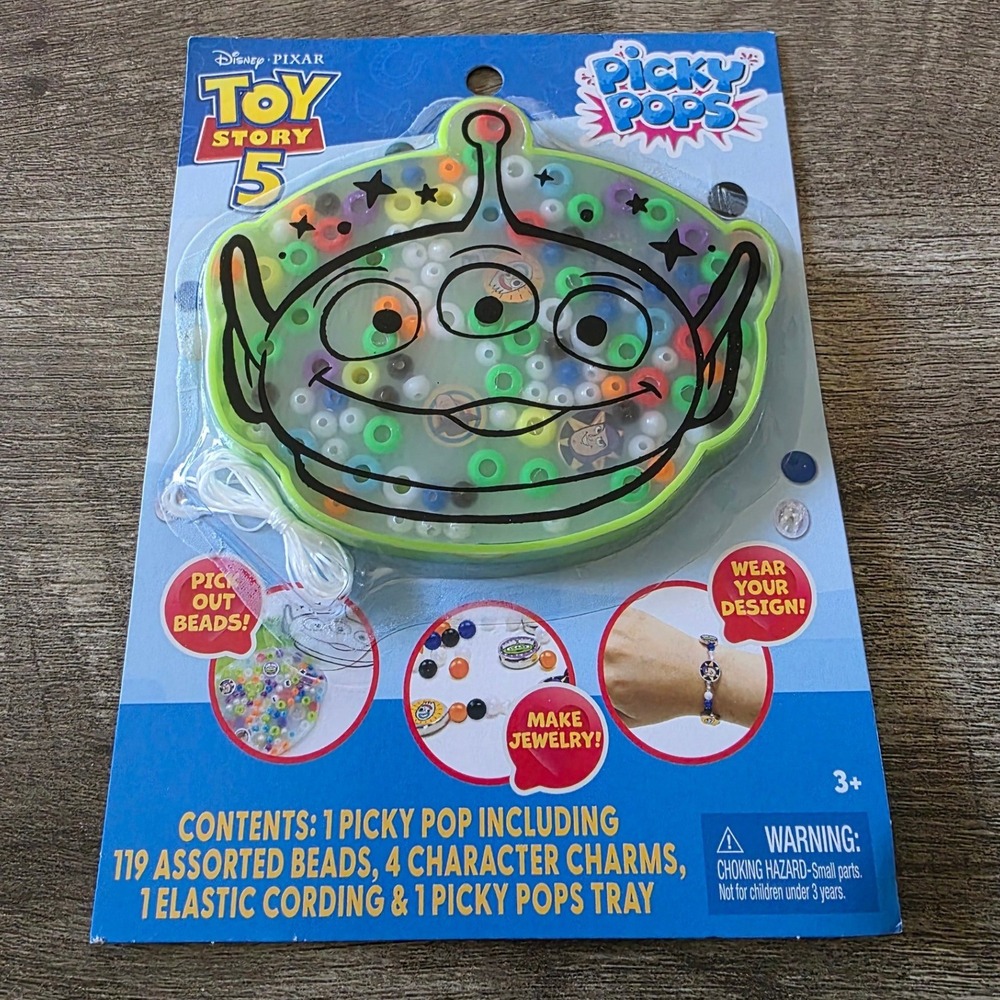 Disney Pixar Toy Story 5 Picky Pops Alien Jewelry Making Bead Kit Tara Toy